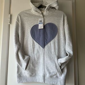 NWT light grey hoodie sweatshirt